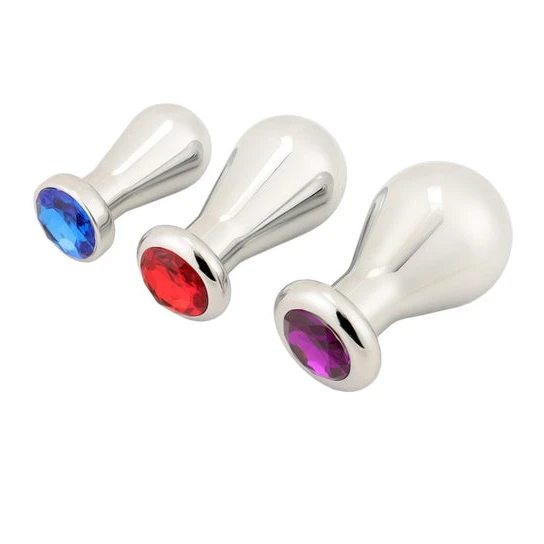 SleekDesign 6903 Jeweled Bulb Anal Toy Set (3 Piece)
