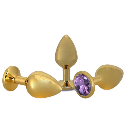 Small Golden Rose Jeweled Plug EverydayUse 4645