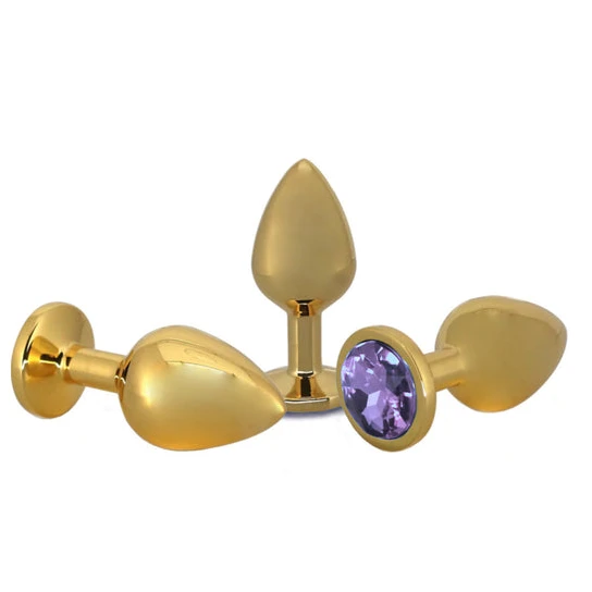 Small Golden Rose Jeweled Plug EverydayUse 4645