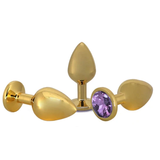 Small Golden Rose Jeweled Plug EverydayUse 6012