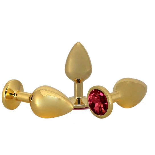 Small Golden Rose Jeweled Plug EverydayUse 6012