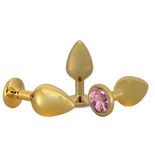 Small Golden Rose Jeweled Plug EverydayUse 6012