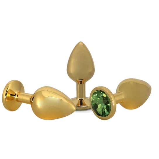 Small Golden Rose Jeweled Plug EverydayUse 6012