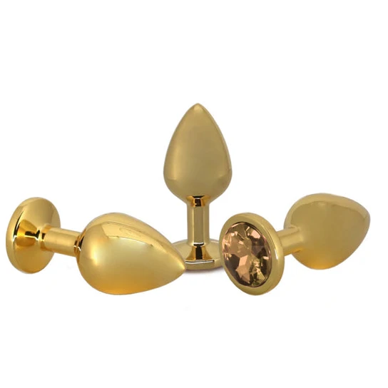 Small Golden Rose Jeweled Plug EverydayUse 6012