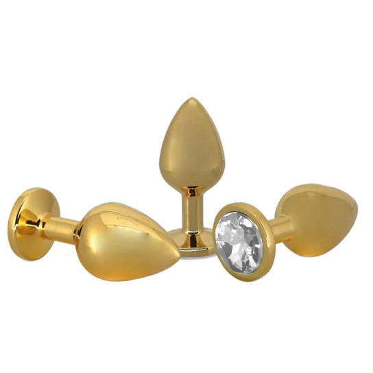 Small Golden Rose Jeweled Plug EverydayUse 6012