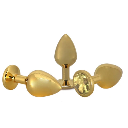 Small Golden Rose Jeweled Plug EverydayUse 6012