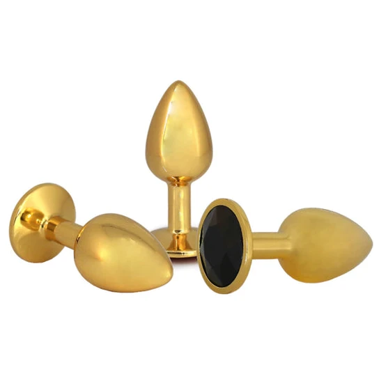 Small Golden Rose Jeweled Plug EverydayUse 6012