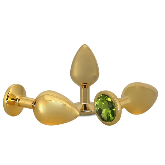 Small Golden Rose Jeweled Plug EverydayUse 6012