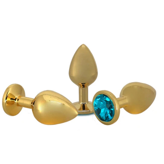 Small Golden Rose Jeweled Plug EverydayUse 6012