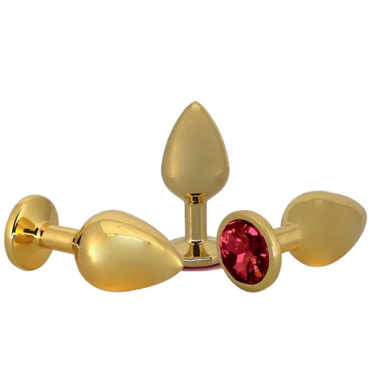 Small Golden Rose Jeweled Plug IntimateStyle 9660