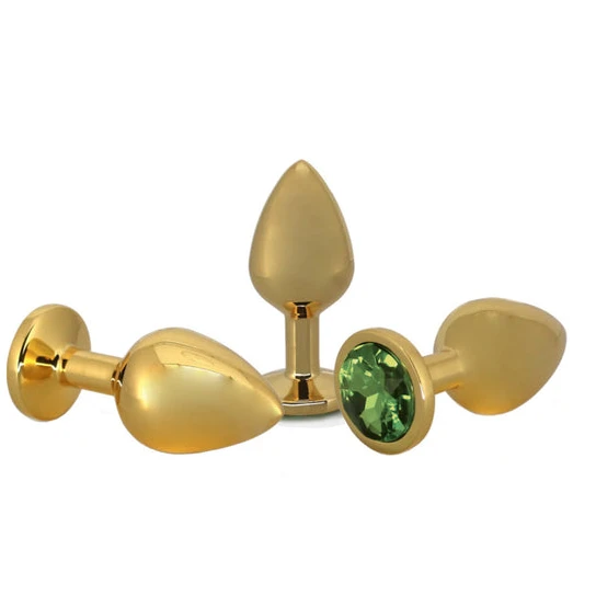 Small Golden Rose Jeweled Plug IntimateStyle 9660