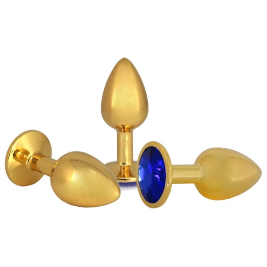 Small Golden Rose Jeweled Plug IntimateStyle 9660