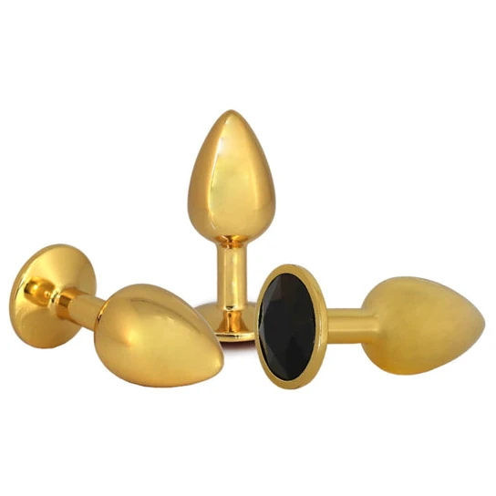 Small Golden Rose Jeweled Plug IntimateStyle 9660