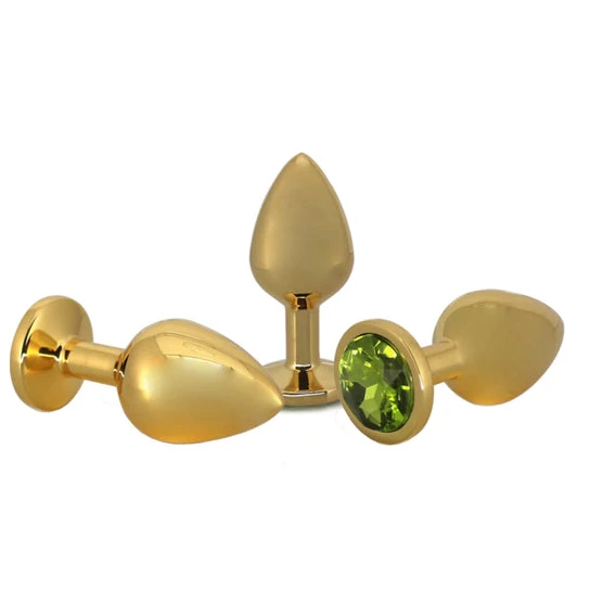 Small Golden Rose Jeweled Plug IntimateStyle 9660