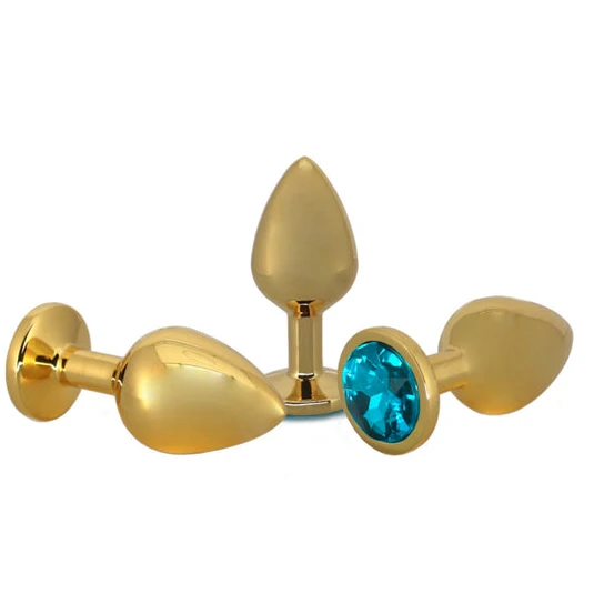Small Golden Rose Jeweled Plug IntimateStyle 9660