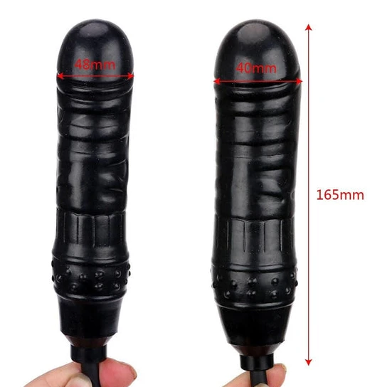 Small Pleasure Pump Silicone Inflatable Ass Dildo Ergonomic 1426