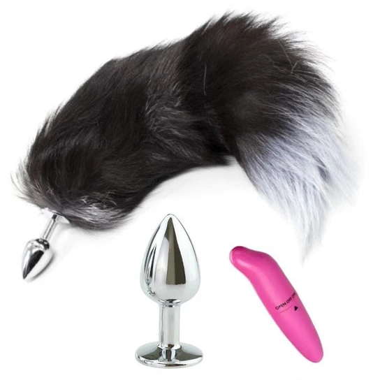 Steel Fox Plug With Vibrator 15" DiscreetChoice 2272