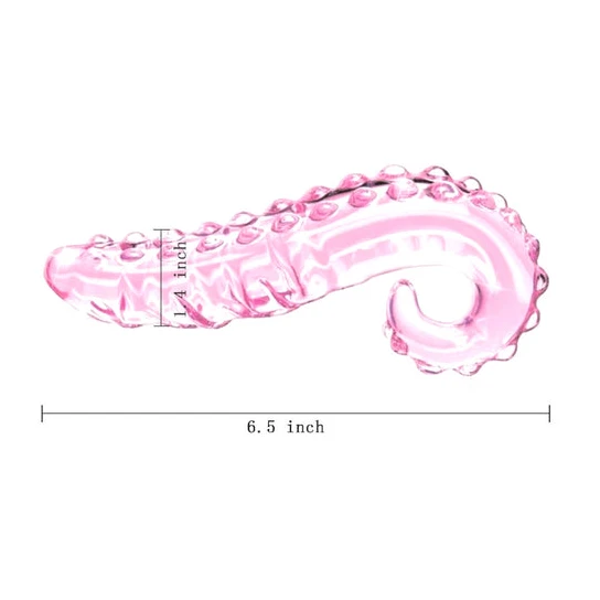 TravelFriendly 5217 Pink Anal Tentacle Glass Dildo