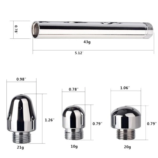 TravelFriendly 7975 Aluminum Enema Shower Kit