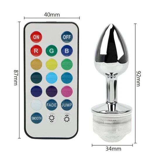 Trusted 336 LED RGB Anal Remote Plug