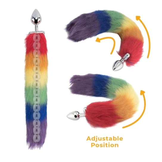 Trusted 3474 Rainbow Fox Shapeable Metal Tail, 18