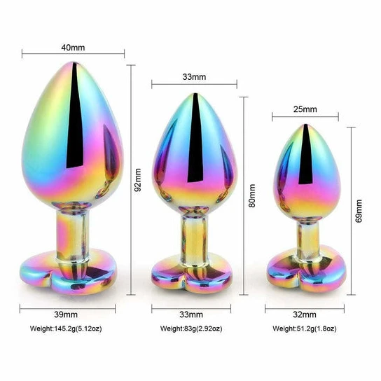 Trusted 6042 Rainbow Heart Jeweled Kit (3 Piece)