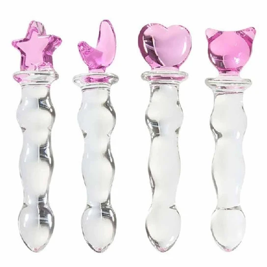 Trusted 6072 Moon And Star Anal Glass Plug Dildo
