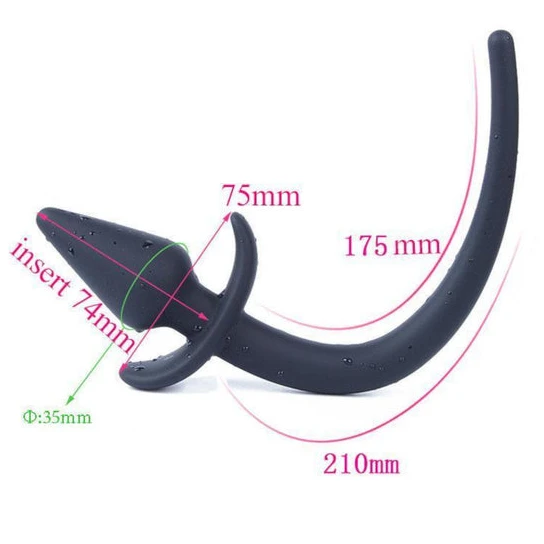 Trusted 744 Silicone Dog Tail, 8