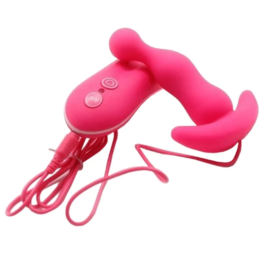 Vibrating Anal Toy Smooth Silicone Plug Ergonomic 9264