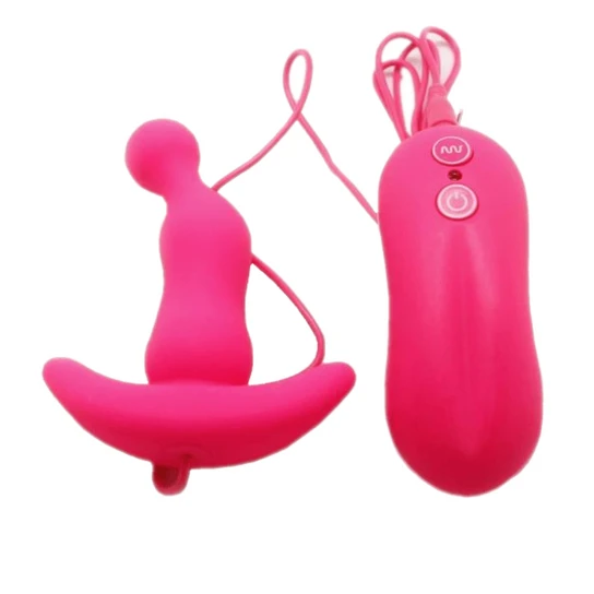Vibrating Anal Toy Smooth Silicone Plug Ergonomic 9264