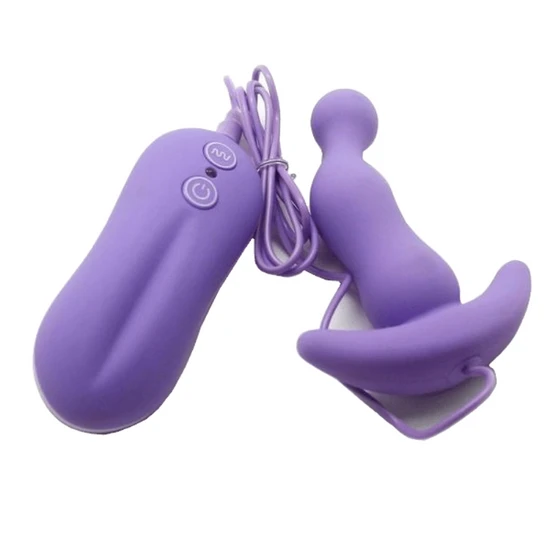 Vibrating Anal Toy Smooth Silicone Plug Ergonomic 9264