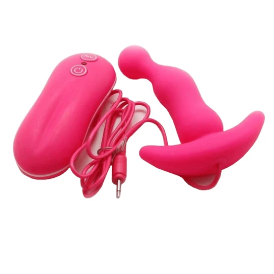 Vibrating Anal Toy Smooth Silicone Plug GreatBenefit 8837