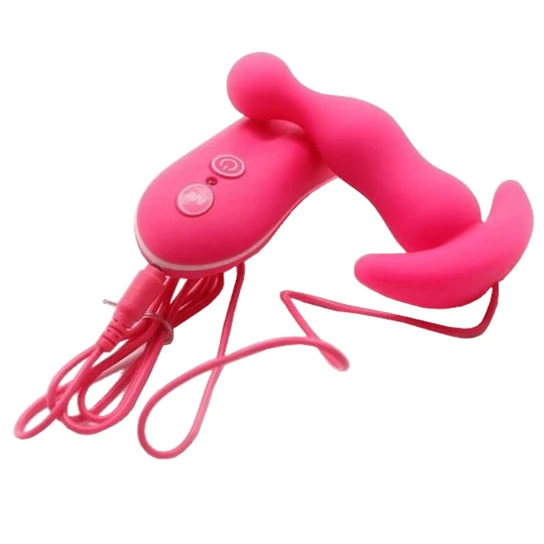 Vibrating Anal Toy Smooth Silicone Plug GreatBenefit 8837