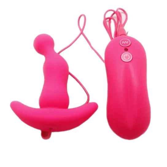 Vibrating Anal Toy Smooth Silicone Plug GreatBenefit 8837