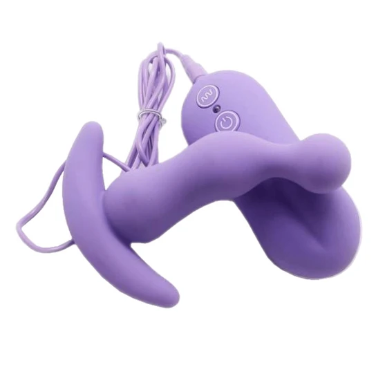 Vibrating Anal Toy Smooth Silicone Plug TravelFriendly 7314
