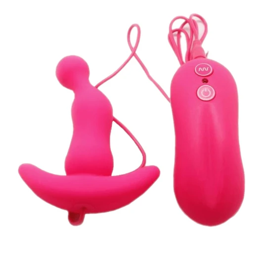 Vibrating Anal Toy Smooth Silicone Plug TravelFriendly 7314