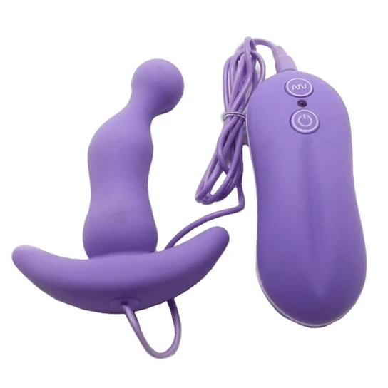Vibrating Anal Toy Smooth Silicone Plug TravelFriendly 7314