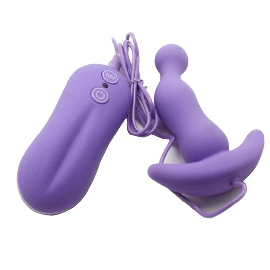 Vibrating Anal Toy Smooth Silicone Plug TravelFriendly 7314