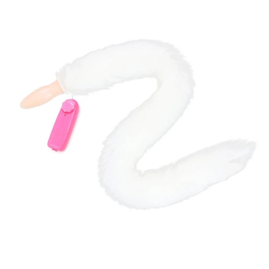 White Fox Tail Vibrator, 13