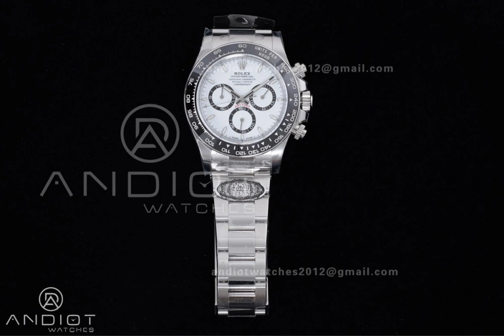 2023 Daytona 126500 Clean 1:1 Best Edition 904L Steel White Dial on SS Bracelet DD4131