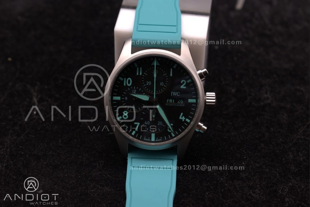 2023 TW Factory Best 1:1   IWC Chronograph IW388106 Mercedes-AMG Petronas FORMULA ONE TEAM Green