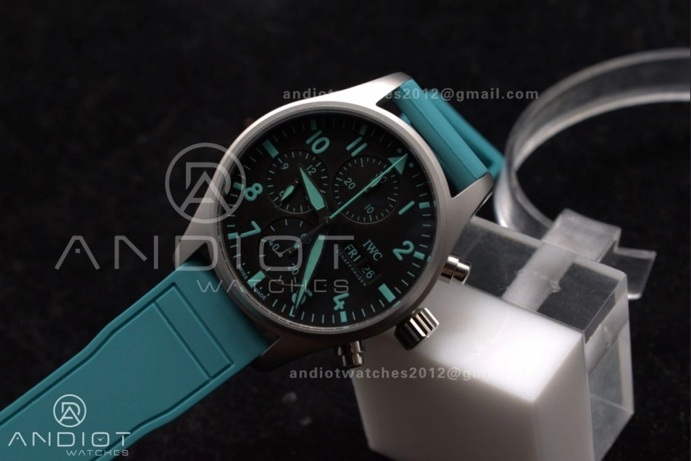 2023 TW Factory Best 1:1   IWC Chronograph IW388106 Mercedes-AMG Petronas FORMULA ONE TEAM Green
