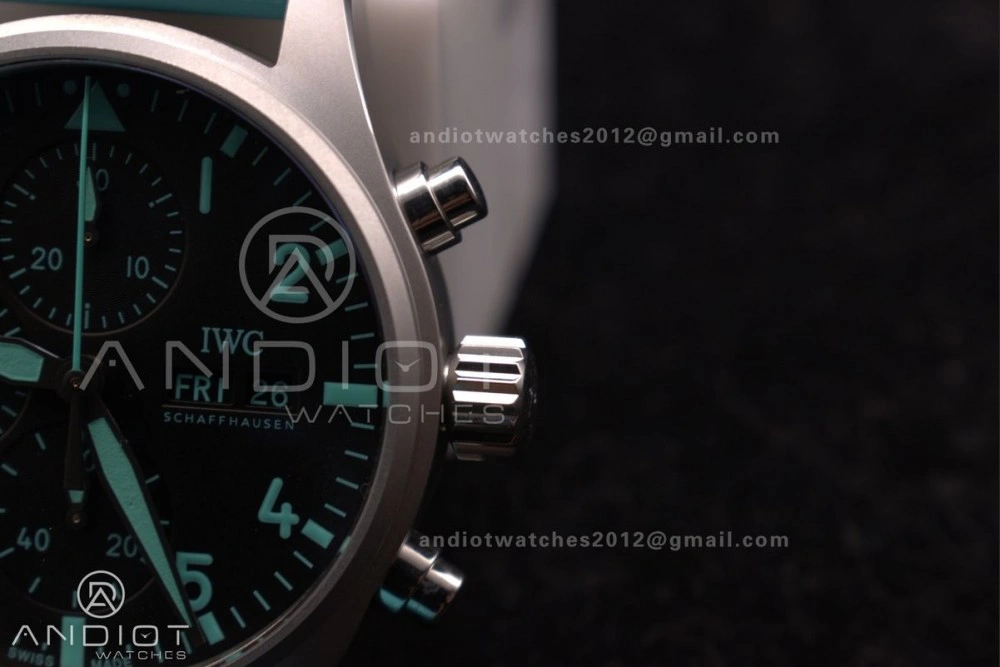 2023 TW Factory Best 1:1   IWC Chronograph IW388106 Mercedes-AMG Petronas FORMULA ONE TEAM Green