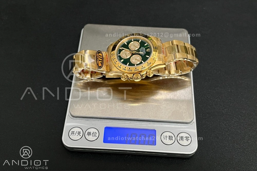 2025 Daytona 126508 QF 1:1 Best Edition Green YG Dial on YG Bracelet QF4131 V6 (Gain Weight)