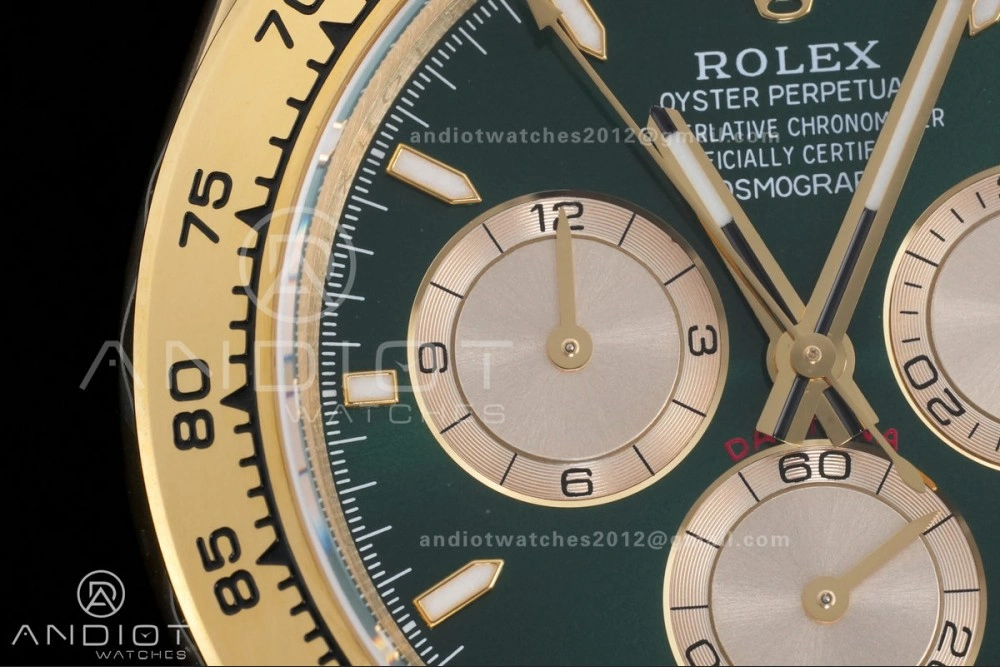 2025 Daytona 126508 QF 1:1 Best Edition Green YG Dial on YG Bracelet QF4131 V6 (Gain Weight)