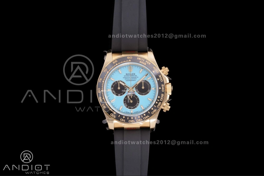 2025 Daytona 126518 QF 1:1 Best Edition Turquoise Dial on Oyster-flex Strap QF4131 V10 (Gain Weight)