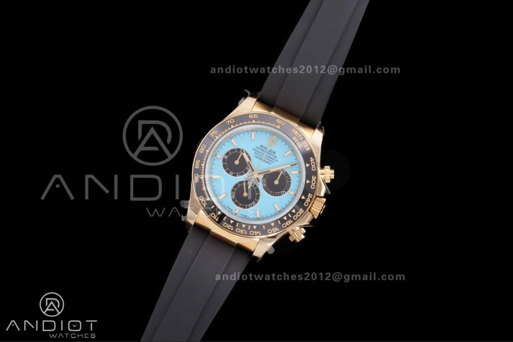 2025 Daytona 126518 QF 1:1 Best Edition Turquoise Dial on Oyster-flex Strap QF4131 V10 (Gain Weight)