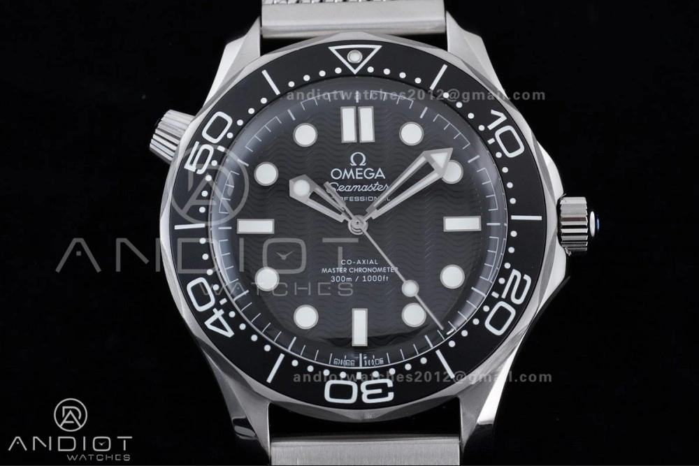 2025 New Seamaster 300 VSF 1:1 Best Edition Black Dial on SS Mesh Bracelet SA8806