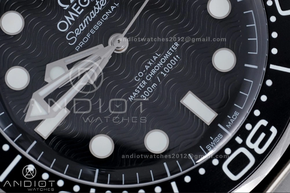 2025 New Seamaster 300 VSF 1:1 Best Edition Black Dial on SS Mesh Bracelet SA8806