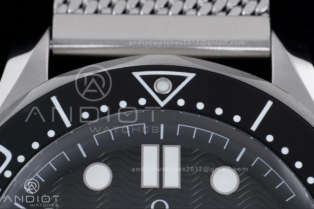 2025 New Seamaster 300 VSF 1:1 Best Edition Black Dial on SS Mesh Bracelet SA8806